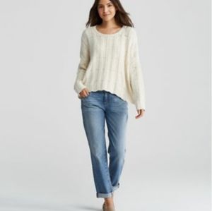 Eileen Fisher Organic Cotton Boyfriend Jean, size 14